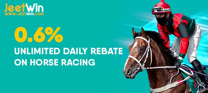 0.6% Daily Cash Back on Horse Racing