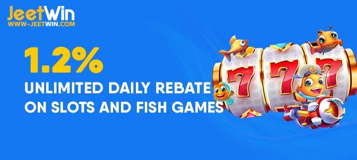 1.2% Daily Cash Back on Fish and Slot Games